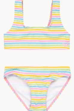 Bikini Sets^Roxy Girls Mirage Stripe Bralette Set Multi