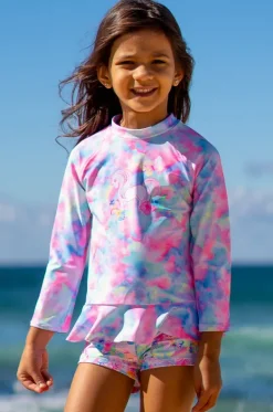 Rashies & Sunsuits^Salty Ink Girls Miss er Long Sleeve Suntop Set Dream
