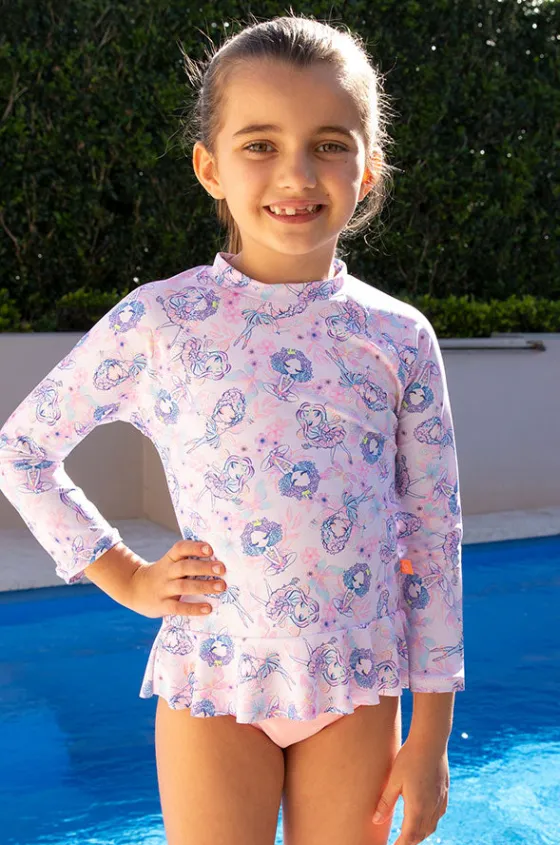 Rashies & Sunsuits^Salty Ink Girls Miss Fairy Suntop Set Purple/Pink