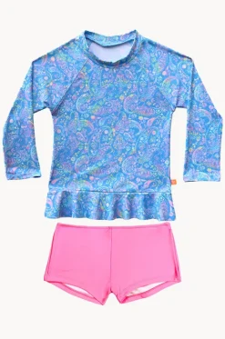 Rashies & Sunsuits^Salty Ink Girls Miss Mystical Suntop Set Blue/Pink