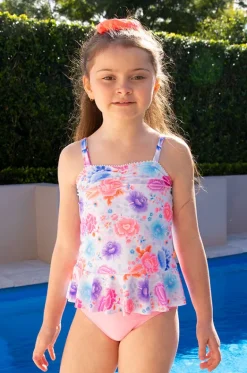 Tankini Sets^Salty Ink Girls Miss Tankini Set Peony