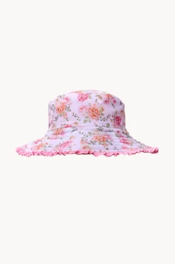 Hats^Salty Ink Girls Miss Rosie Reversible Sunhat Pink