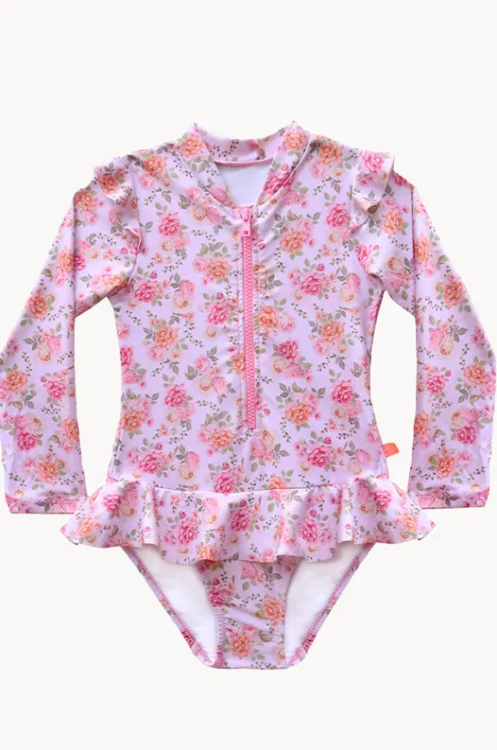 Rashies & Sunsuits^Salty Ink Girls Miss Rosie Sunsuit Pink