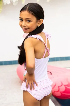 Tankini Sets^Salty Ink Girls Miss Vacay Tankini Set Pink/Multi