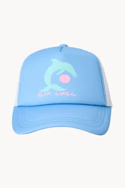 Hats^Rip Curl Girls Mixed Revival Trucker Cap Sky blue