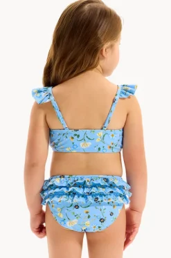 Bikini Sets^Seafolly Girls Girls Modern Romance Crop Set Blue