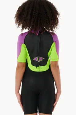 Wetsuits^Rip Curl Girls Omega Spring Suit Black/purple