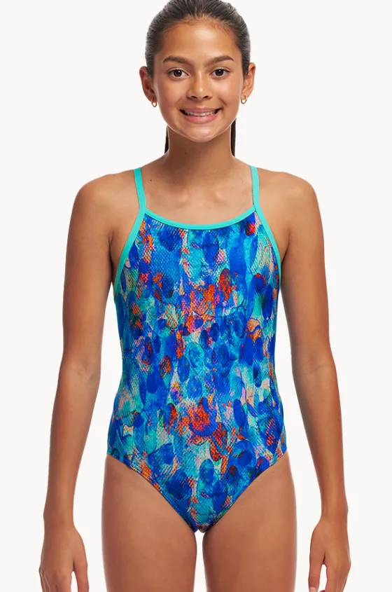 One Pieces^Funkita Girls Paint Press Diamond Back One Piece Blue/orange