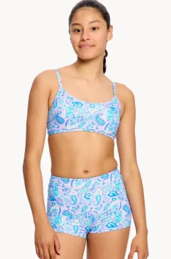Period Swimwear|Bikini Sets^Modibodi Girls Paisley Crop Set Pink