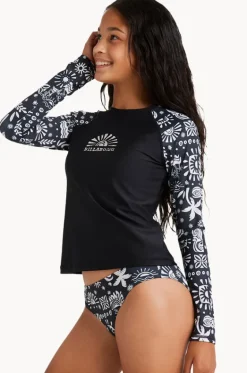 Rashies & Sunsuits^Billabong Girls Paradise Stamp Suntop Set Black