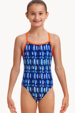 One Pieces^Funkita Girls Perfect Teeth Single Strap One Piece Perfect teeth navy/white