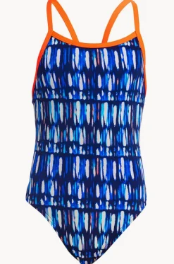 One Pieces^Funkita Girls Perfect Teeth Single Strap One Piece Perfect teeth navy/white