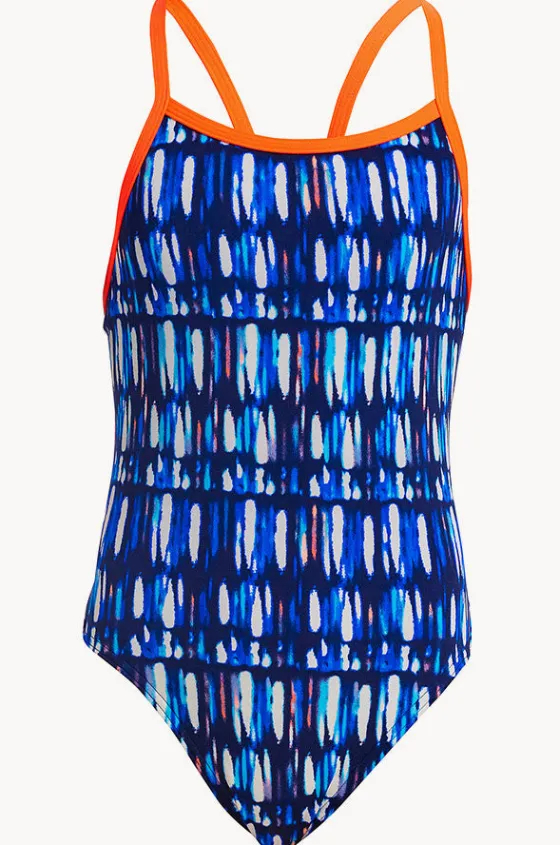 One Pieces^Funkita Girls Perfect Teeth Single Strap One Piece Perfect teeth navy/white