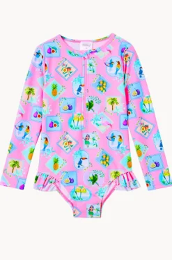 Rashies & Sunsuits^Milky Girls Resort Sunsuit Pink