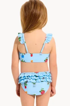 Bikini Sets^Seafolly Girls Girls Playa Bonita Frill Crop Set Blue/Multi