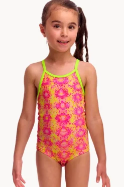 One Pieces^Funkita Girls Poison Pink One Piece Pink/yellow