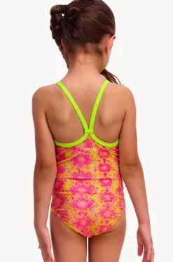 One Pieces^Funkita Girls Poison Pink One Piece Pink/yellow