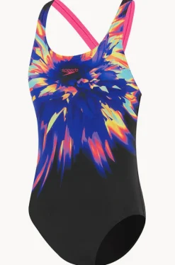 One Pieces|One Pieces^Speedo Girls Powerstrike One Piece Black/Multi