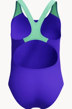 One Pieces^Speedo Girls Powerstrike Splashback One Piece Indigo