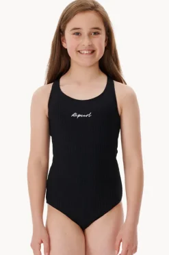 One Pieces^Rip Curl Girls Premium Rib One Piece Black