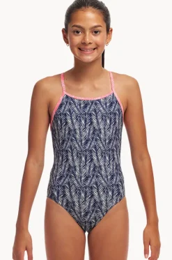 One Pieces^Funkita Girls Pressure Palm Diamond Back One Piece Navy/white
