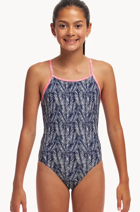 One Pieces^Funkita Girls Pressure Palm Diamond Back One Piece Navy/white