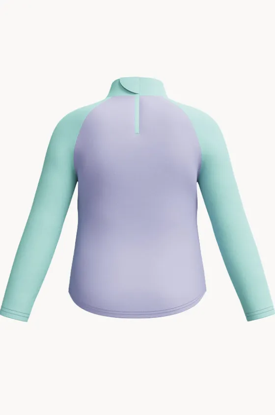 Rashies & Sunsuits^Speedo Girls Print Long Sleeve Suntop Lavender