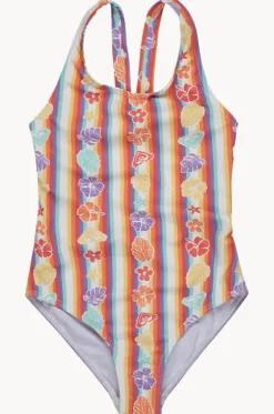 One Pieces^Roxy Girls Bay Stripe One Piece Rainbow