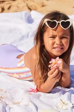 One Pieces^Roxy Girls Bay Stripe One Piece Rainbow