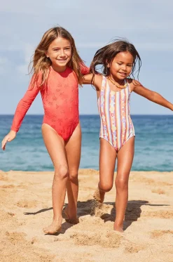 One Pieces^Roxy Girls Bay Stripe One Piece Rainbow