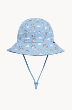 Hats^Bedhead Girls Rainbow Ponytail Bucket Hat Chambray