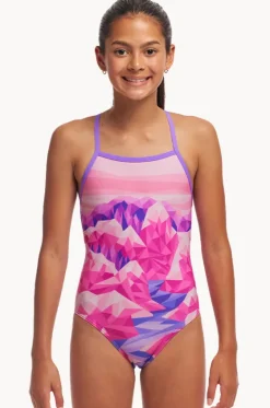 One Pieces^Funkita Girls Rockie High Strapped In One Piece Pink/purple