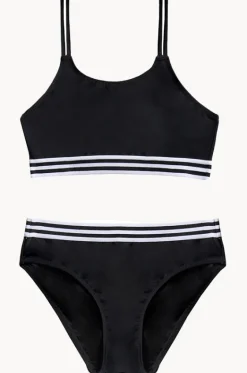 Bikini Sets^Salty Ink Girls Salty Crop Set Black