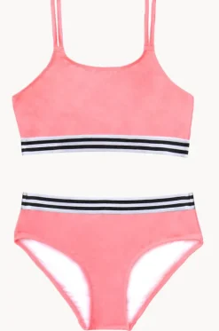Bikini Sets^Salty Ink Girls Salty Crop Set Peach