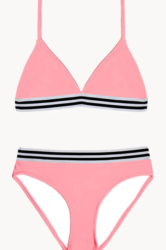 Bikini Sets^Salty Ink Girls Salty Tri Set Peach