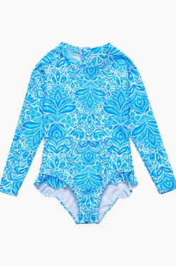 Rashies & Sunsuits|Rashies & Sunsuits^Snapper Rock Girls Santorini Sunsuit Blue