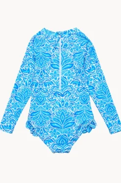 Rashies & Sunsuits|Rashies & Sunsuits^Snapper Rock Girls Santorini Sunsuit Blue