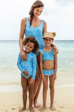 Rashies & Sunsuits|Rashies & Sunsuits^Snapper Rock Girls Santorini Sunsuit Blue