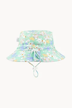 Hats^Toshi Girls Sea Blossom Swim Sunhat Seagreen