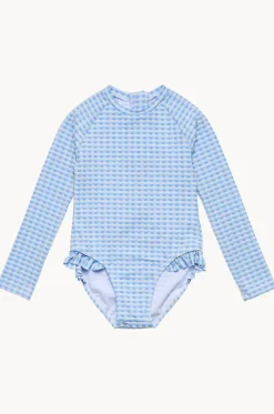 Rashies & Sunsuits^Snapper Rock Girls Seaside Gingham Sunsuit Blue