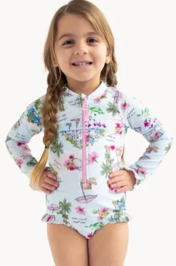 Rashies & Sunsuits^Seafolly Girls Girls Secret Vacay Sunsuit Light Blue