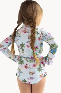 Rashies & Sunsuits^Seafolly Girls Girls Secret Vacay Sunsuit Light Blue