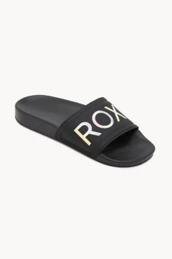 Footwear^Roxy Girls Slippy II Slide Black