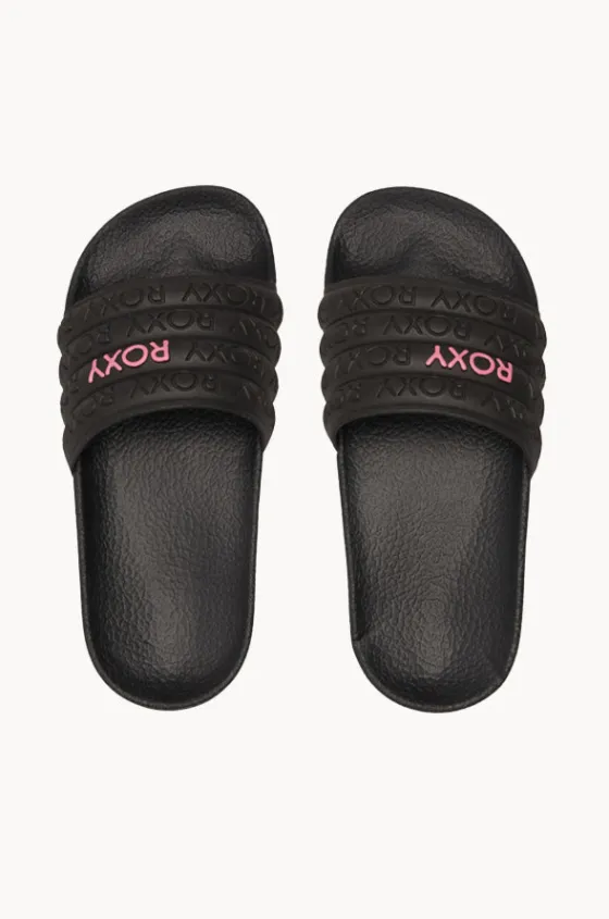 Footwear^Roxy Girls Slippy WP Slide Black