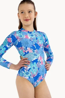 Rashies & Sunsuits^Seafolly Girls Girls Sol De Sur Sunsuit Blue/Pink