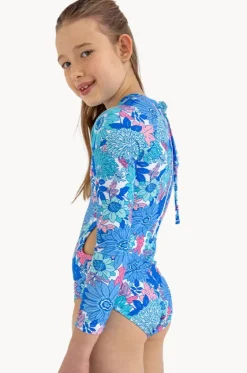 Rashies & Sunsuits^Seafolly Girls Girls Sol De Sur Sunsuit Blue/Pink