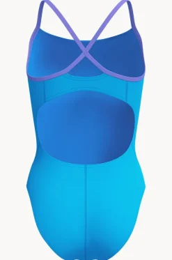 One Pieces^Speedo Girls Solid Flyback 2.0 One Piece Blue