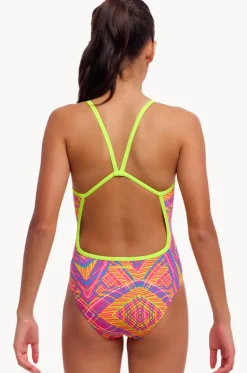 One Pieces^Funkita Girls Sound Stopper Single Strap One Piece Multi