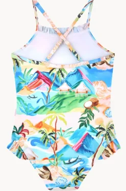 One Pieces^Seafolly Girls Girls South Pacific Frill One Piece Multi