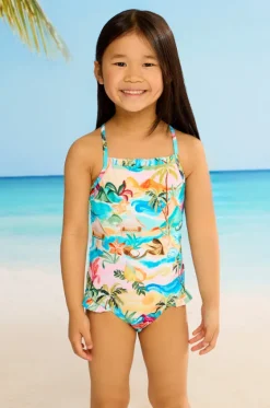 One Pieces^Seafolly Girls Girls South Pacific Frill One Piece Multi